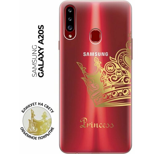 Силиконовый чехол с принтом True Princess для Samsung Galaxy A20s / Самсунг А20с силиконовый чехол на samsung galaxy a20s самсунг а20с с 3d принтом allergy прозрачный