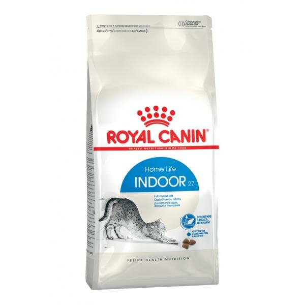 Royal Canin Для домашних кошек c нормальным весом 1-7 лет (Indoor 27), 200г 0.2 кг