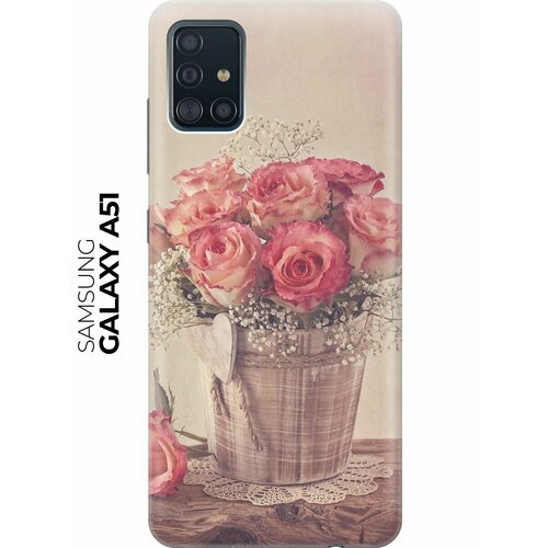 RE: PA Чехол - накладка ArtColor для Samsung Galaxy A51 с принтом Винтажные розы re pa чехол накладка artcolor для realme 6 с принтом винтажные розы