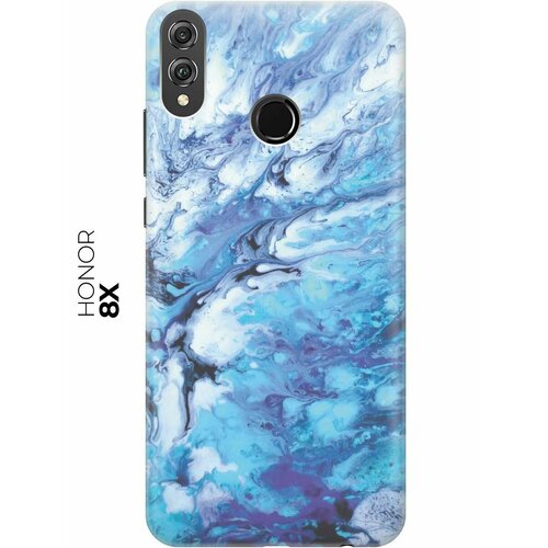 RE: PAЧехол - накладка ArtColor для Honor 8X с принтом Синий мрамор re paчехол накладка artcolor для honor 6c pro с принтом синий мрамор