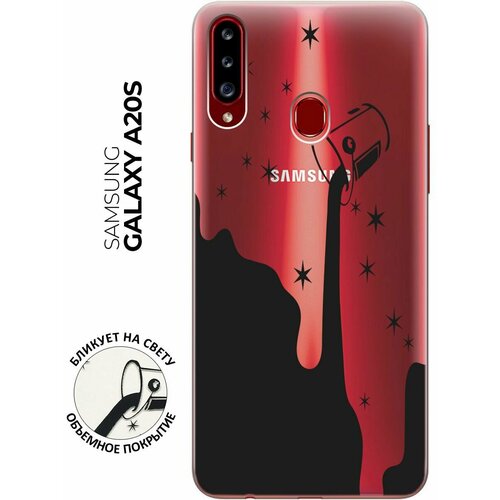 Силиконовый чехол с принтом Magic Paint для Samsung Galaxy A20s / Самсунг А20с силиконовый чехол с принтом better ashamed для samsung galaxy a20s самсунг а20с