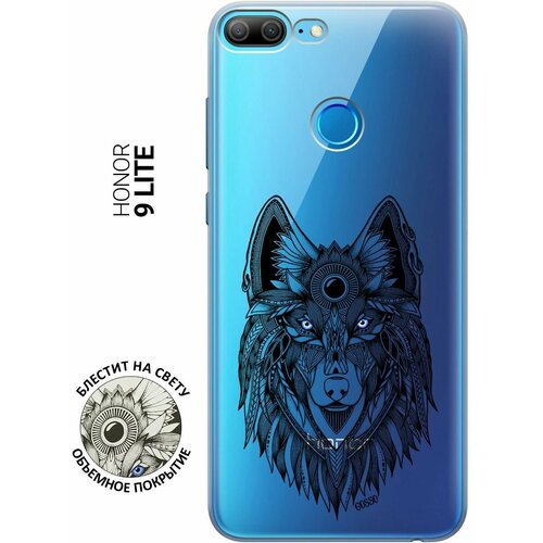 Ультратонкий силиконовый чехол-накладка для Huawei Honor 9 Lite с 3D принтом Grand Wolf ультратонкий силиконовый чехол накладка для honor 30 с 3d принтом grand wolf