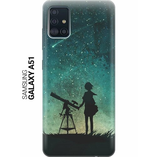 Ультратонкий силиконовый чехол-накладка для Samsung Galaxy A51 с принтом Загадай желание ультратонкий силиконовый чехол накладка для samsung galaxy note 20 ultra с принтом загадай желание