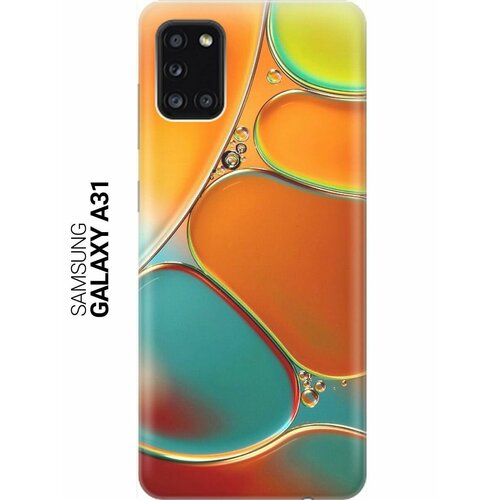 ультратонкий силиконовый чехол накладка для samsung galaxy a41 с принтом разноцветные пузырьки Ультратонкий силиконовый чехол-накладка для Samsung Galaxy A31 с принтом Разноцветные пузырьки