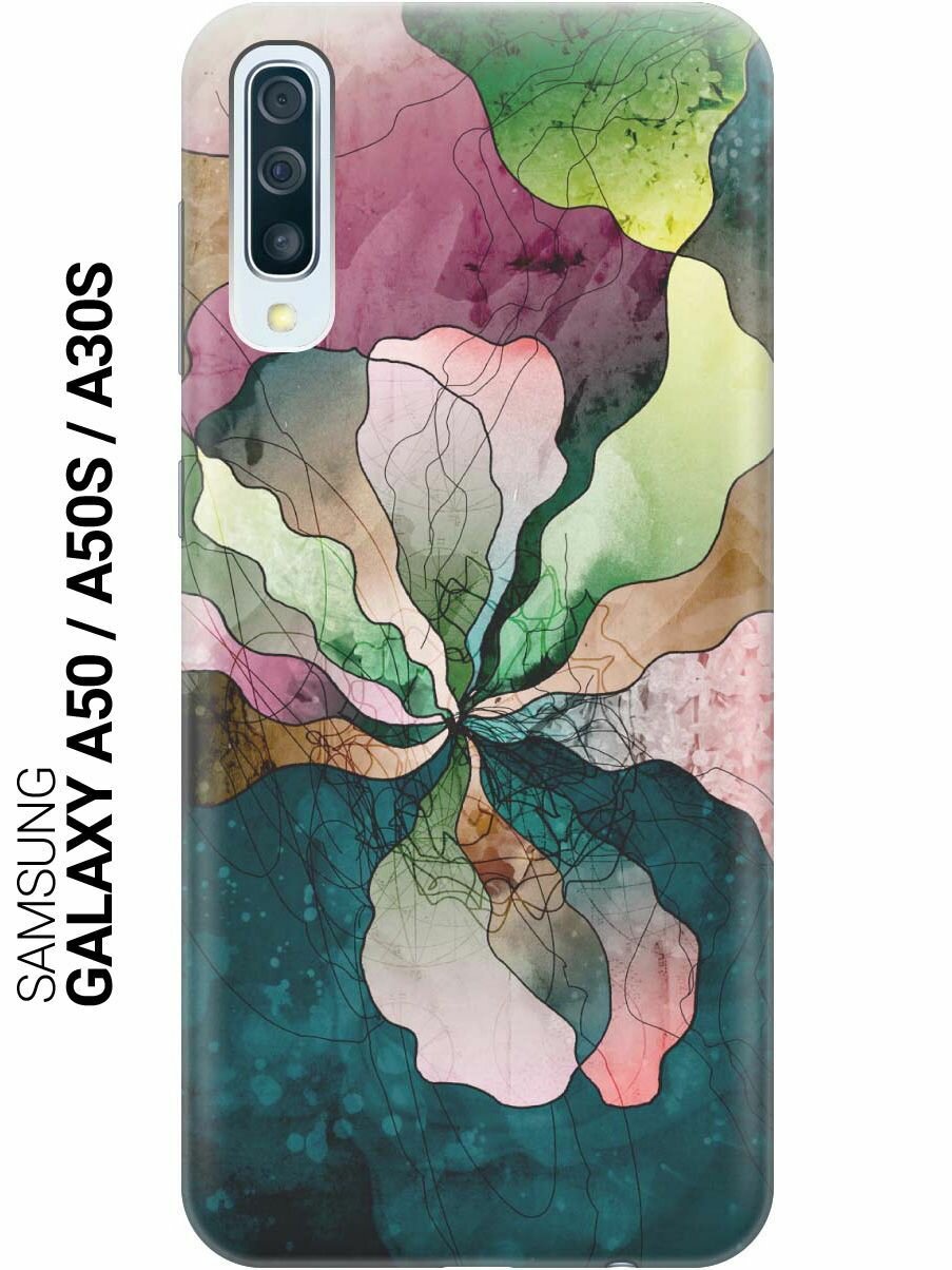 Ультратонкий силиконовый чехол-накладка для Samsung Galaxy A50, A50s, A30s с принтом "Прекрасные цвета"