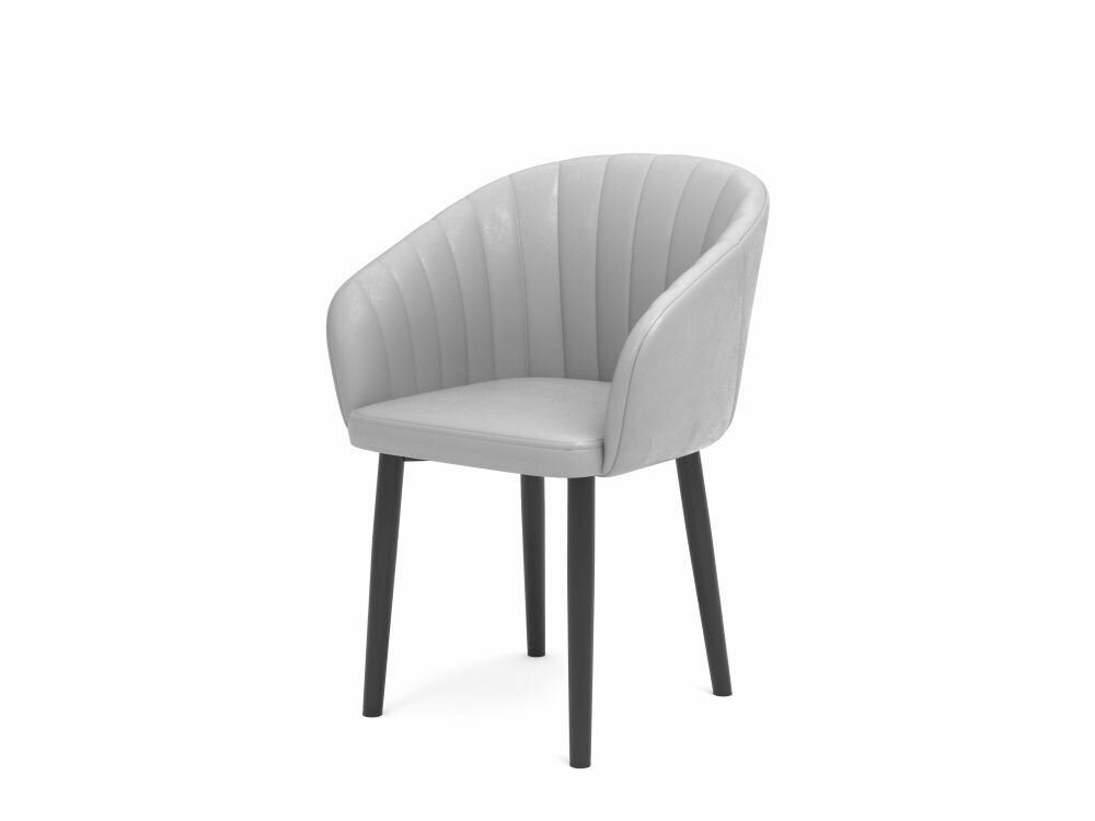 фото Кресло Marine, бархат серебристый