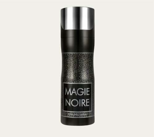 Fragrance World Magie Noire Парфюмированный сухой дезодорант со свежим ароматом,