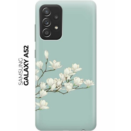 RE: PA Чехол - накладка ArtColor для Samsung Galaxy A52 с принтом Сакура на голубом re pa чехол накладка artcolor для oneplus nord с принтом сакура на голубом