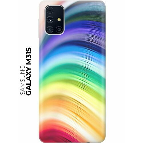 RE: PA Накладка Transparent для Samsung Galaxy M31S с принтом Разноцветные нити re pa накладка transparent для samsung galaxy s21 с принтом разноцветные нити