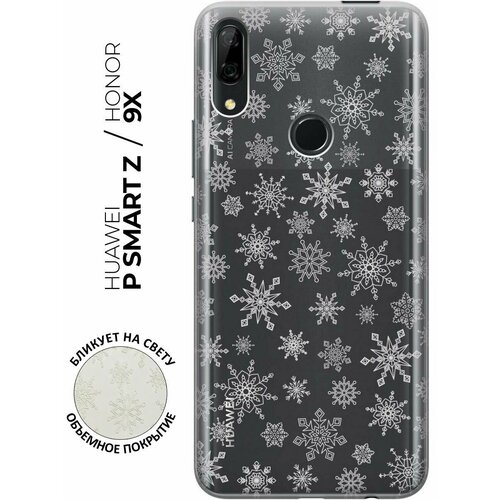  -  Transparent 3D  Huawei P Smart Z / Honor 9X   Fairy Snowflakes