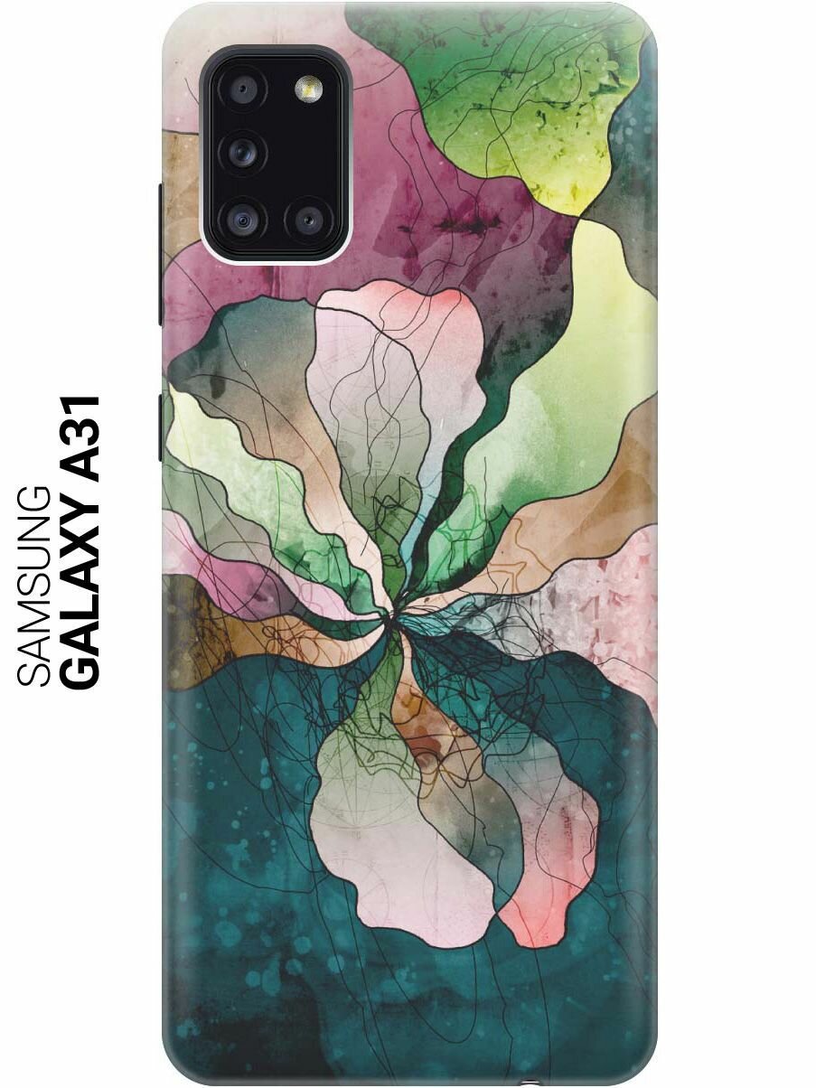 Ультратонкий силиконовый чехол-накладка для Samsung Galaxy A31 с принтом "Прекрасные цвета"