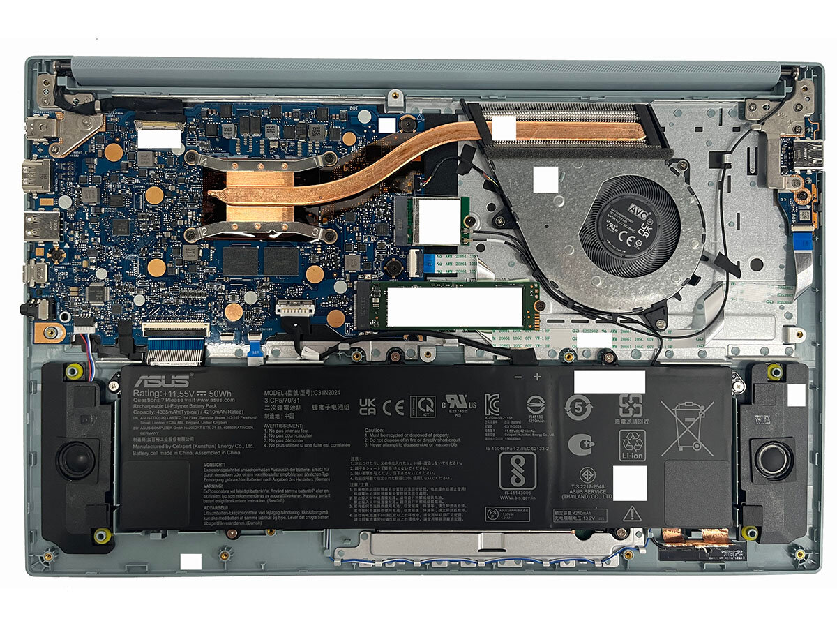 Ноутбук 156" OLED FHD ASUS E1504FA-L1528 grey (Ryzen 5 7520U/16Gb/512Gb SSD/VGA int/noOS) (90NB0ZR3-M00YV0)