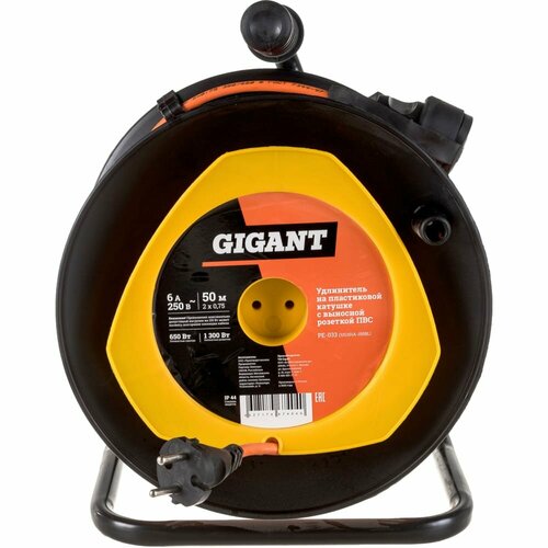 Удлинитель Gigant PE-033 оранжевый, черный