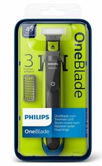 Триммер Philips OneBlade QP2520/20, черный/салатовый