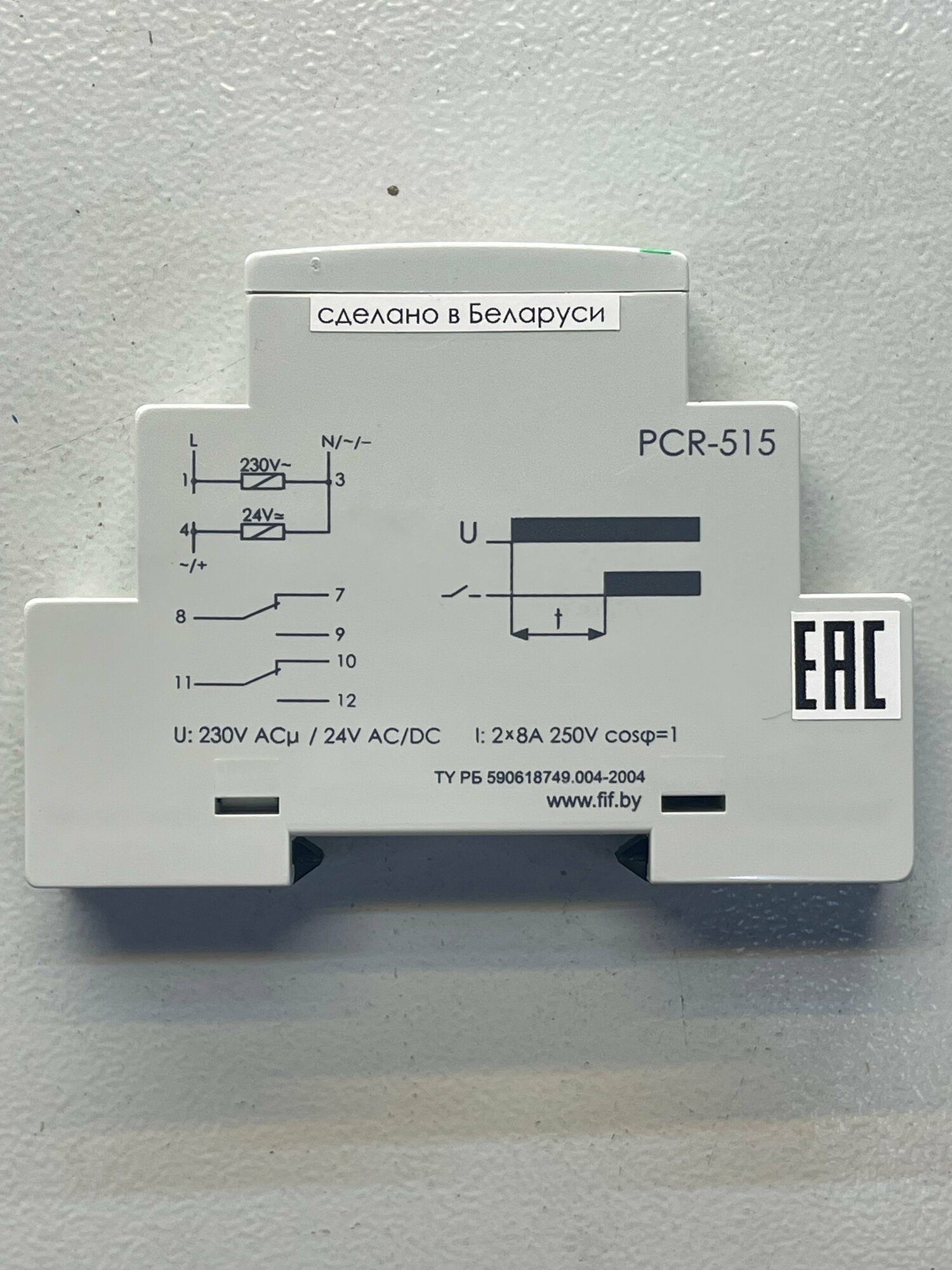 Реле времени PCR-515 01с - 24дн 8А 2NO/NC задержка включения EA02001006