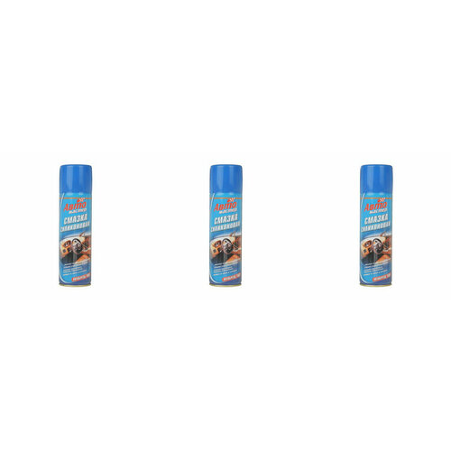 Силиконовая смазка, Авто мастер, 225 мл, 3 штуки