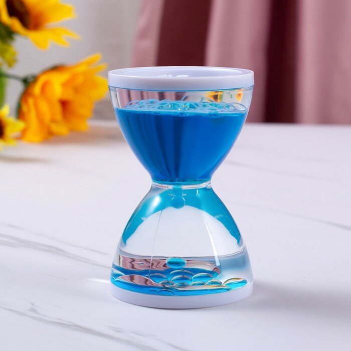 SUI Гелевые часы "Бордерия", 7 х 5 см, синие