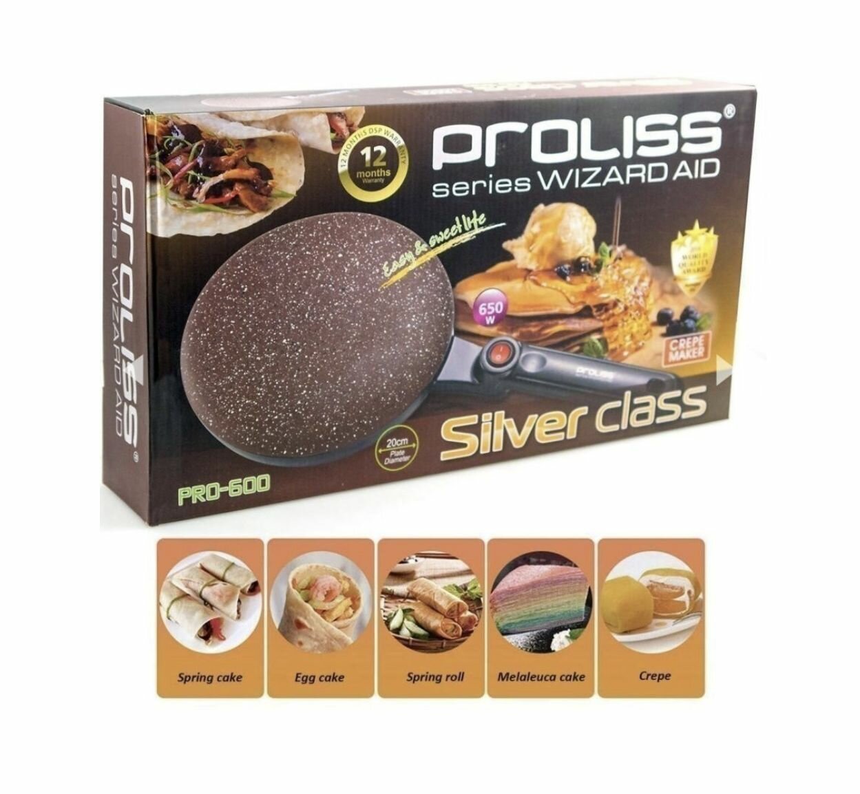 PROLISS PRO-600 Блинница сковорода для блинов/электрическая/электроблинница/