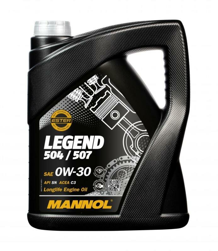 MANNOL 77305 Масо моторное LEGEND 504/507 0W-30 5l