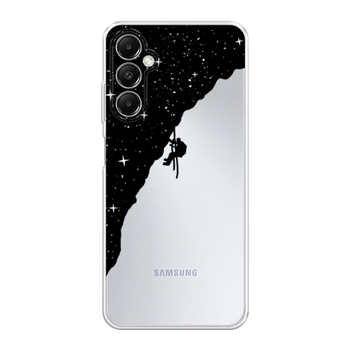 Силиконовый чехол на Samsung Galaxy A05s / Самсунг Галакси A05s Скалолаз в космосе, прозрачный силиконовый чехол на samsung galaxy s7 самсунг галакси с 7 скалолаз в космосе прозрачный