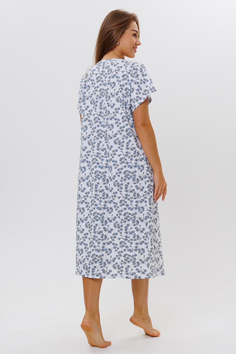 Женская ночная сорочка Modellini 1636/5 белая, р.58 - фотография № 7