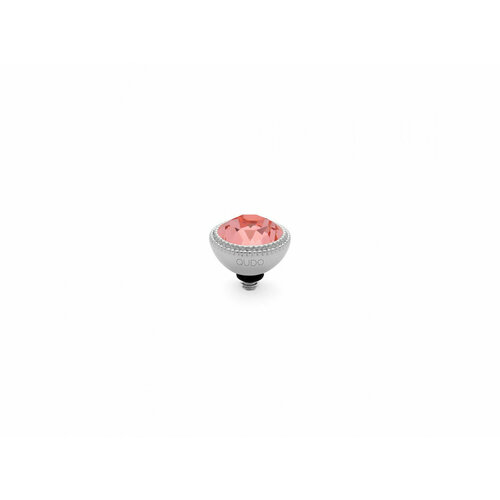 Шарм Qudo, кристаллы Swarovski, розовый серьги qudo tivola rose peach 303084 r s