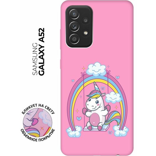 re pa чехол накладка soft sense для samsung galaxy m21 m30s с 3d принтом unicorn розовый RE: PA Чехол - накладка Soft Sense для Samsung Galaxy A52 с 3D принтом Unicorn розовый