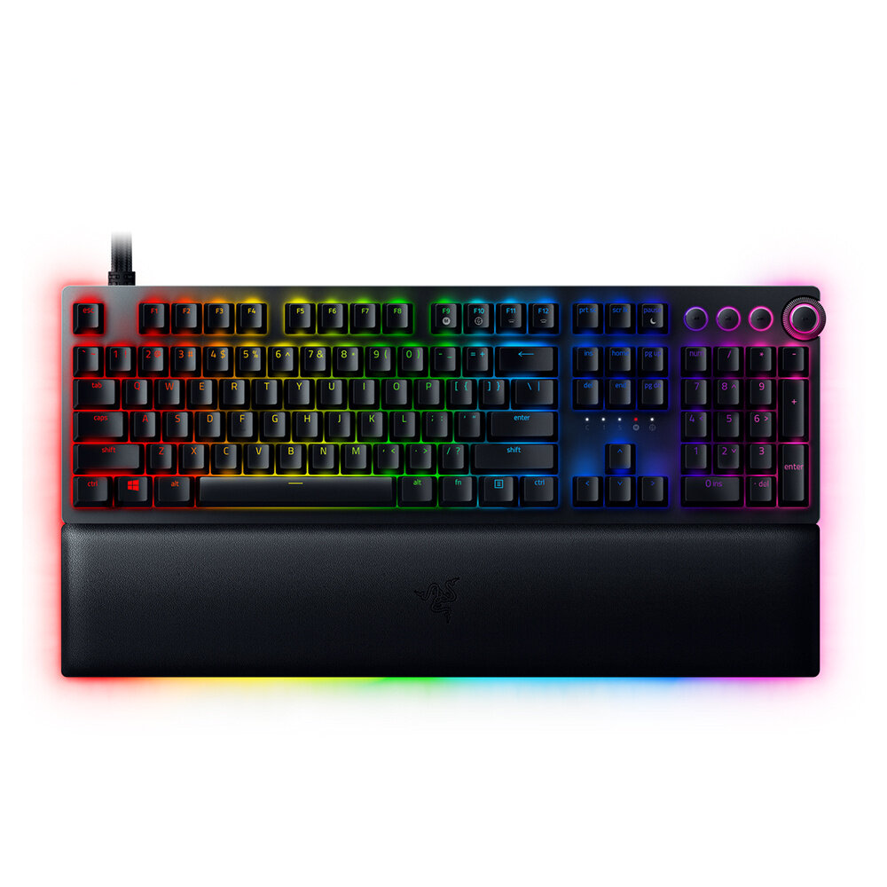 Игровая клавиатура Razer Huntsman V2 Razer Clicky Optical Switch Purple, черный, русская