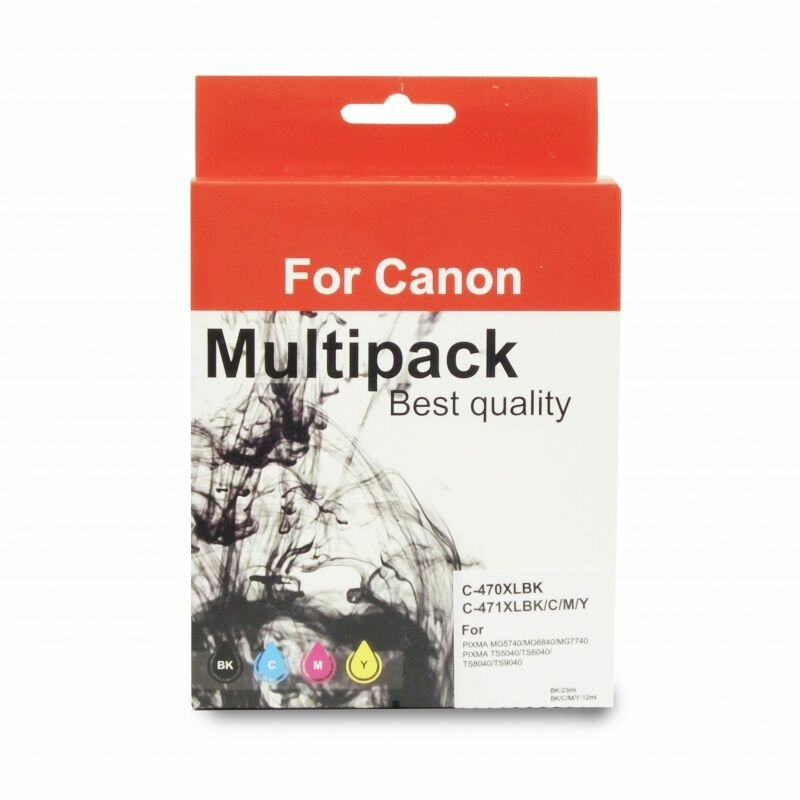 Набор из пяти картриджей для струйных принтеров Canon PGI-470XL Canon CLI-471XL MULTI PACK Canon Pixma MG5470 MG6840 MG5740 MG7740