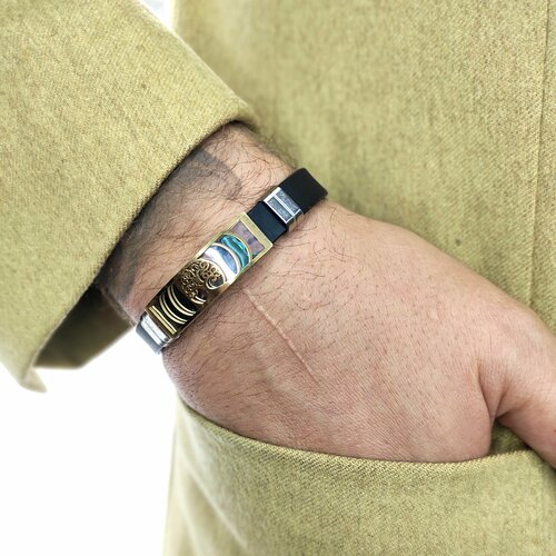 фото Браслет, металл, золотой, серебряный нет бренда