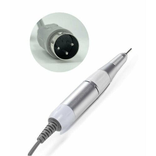 Запасная (сменная) ручка для маникюрного аппарата, 3 контакта, белый запасная ручка наконечник белая для маникюрного аппарата nail drill