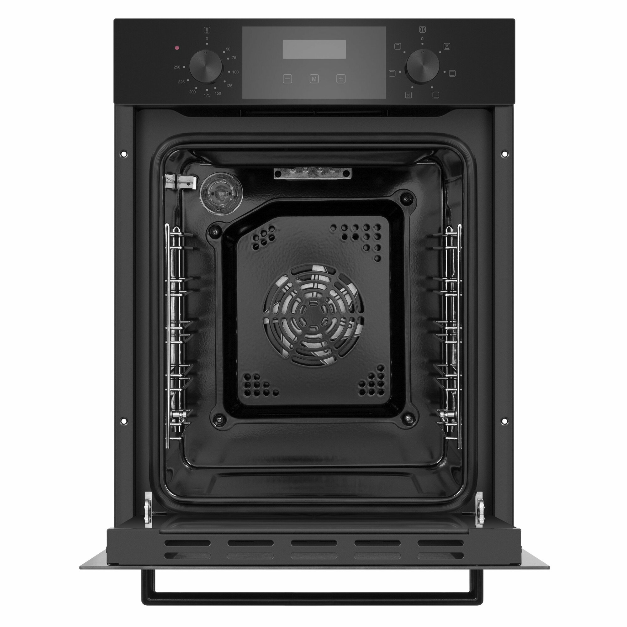 Встраиваемый электрический духовой шкаф MEFERI MEO456BK POWER, с грилем, черный - фотография № 4