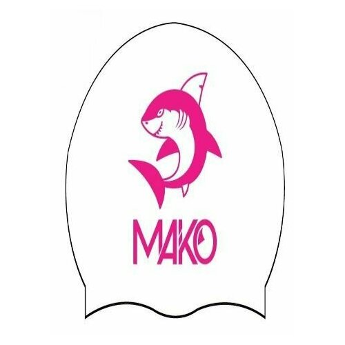 Шапочка для плавания Mako Shark White