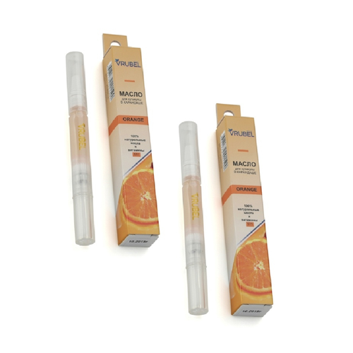масло для кутикулы апельсин в карандаше биобьюти 2 мл Масло для кутикулы в карандаше, масло для ногтей БиоБьюти Vrubel Style Апельсин, (2 шт)