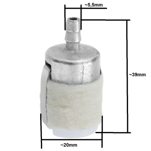 Фильтр топливный для триммера/бензопилы войлочный аналог Walbro 5 шт качественный топливный фильтр для бензопилы