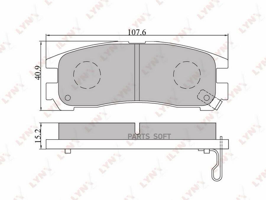 LYNXAUTO BD-5508 Колодки тормозные LYNXauto BD-5508