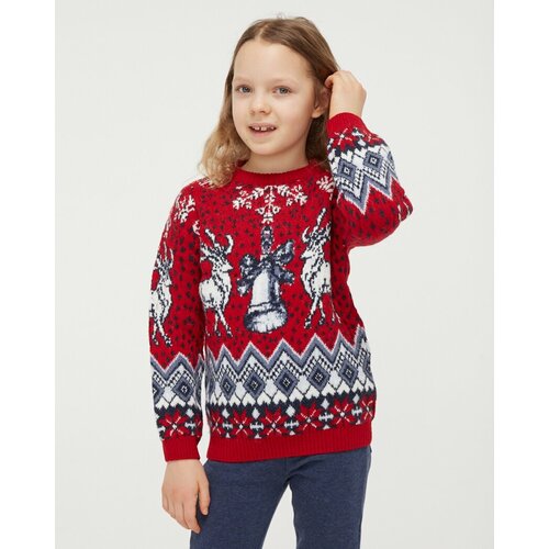 Свитер Pulltonic, шерсть, размер 3-4 года, красный