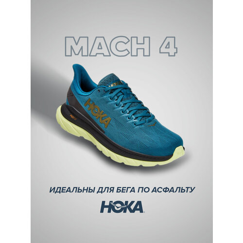фото Кроссовки hoka mach 4, полнота d, размер us11.5d/uk11/eu46/jpn29.5, синий