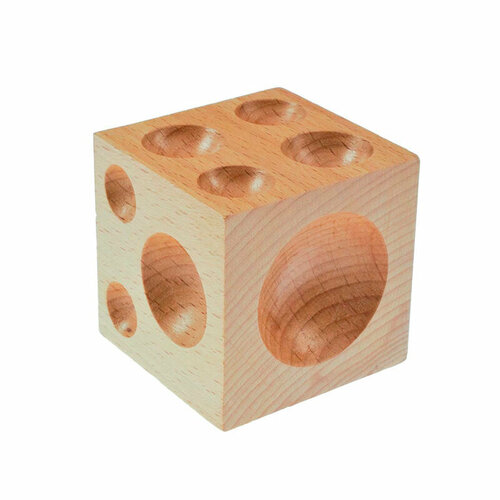 Анка-куб деревянная ювелирная, для формовки металла