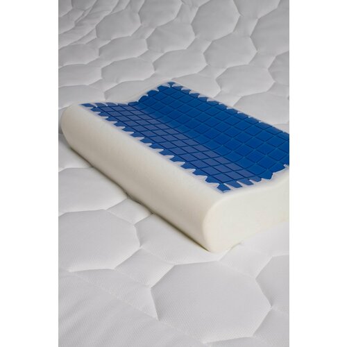 Анатомическая подушка с эффектом памяти с гелем 50*30*8*11