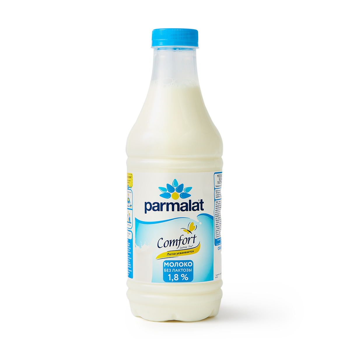 Молоко Parmalat "Comfort", безлактозное, пастеризованное, 1,8%, 0,9 л