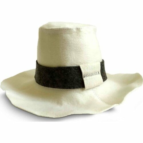 Шапка для бани Джаз Бань гардемарин, белая шапка для бани и сауны джаз бань авиатор белая