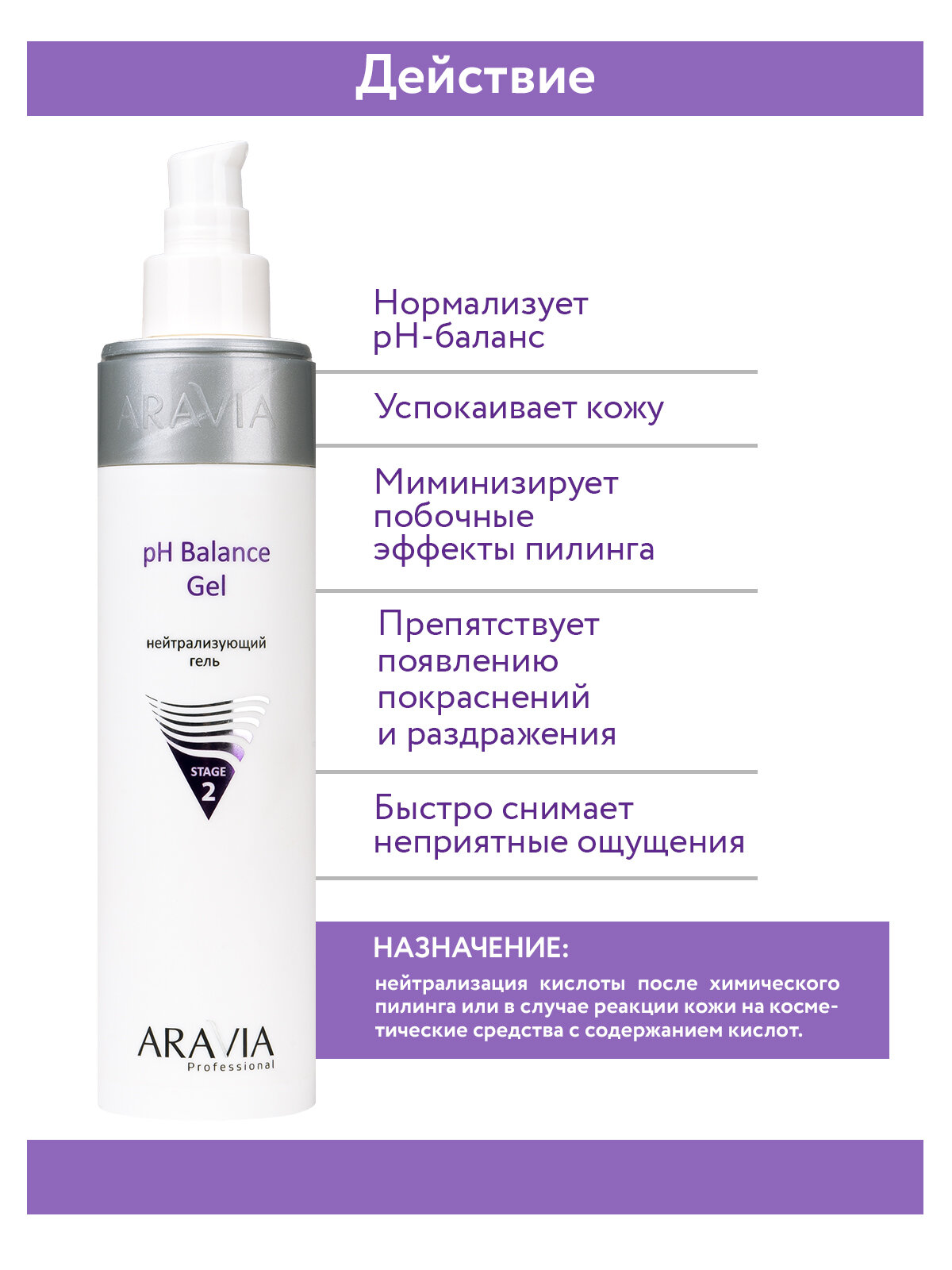 ARAVIA Нейтрализующий гель рН Balance Gel, 250 мл.