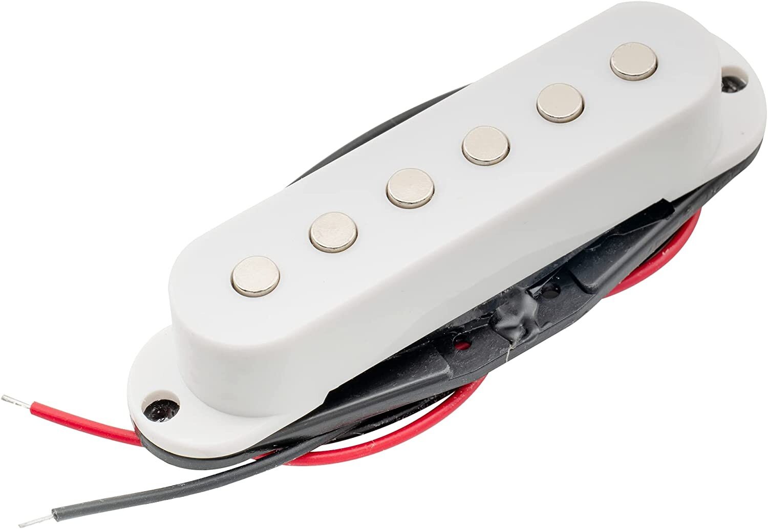 Звукосниматель магнитный сингл, для Fender Strat, средний, белый, Musiclily M269