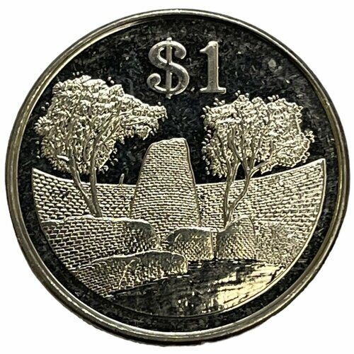 зимбабве 20 центов 2002 г Зимбабве 1 доллар 2002 г. (2)