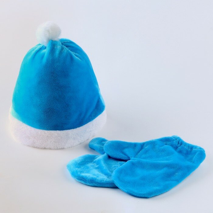 Карнавальный набор «Волшебная снегурочка»: шапка варежки р. 56–58 см