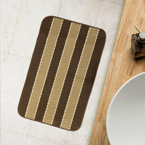 Коврик для ванной комнаты 50х80см BROWN , 69096