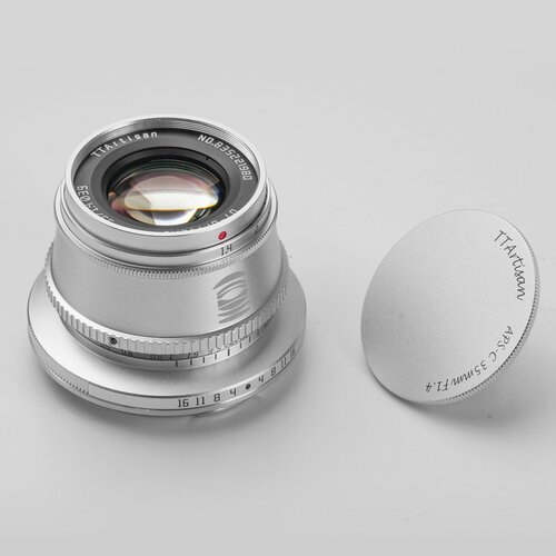 TTartisan 35mm F14 APS-C for Sony E серебро 1097000₽