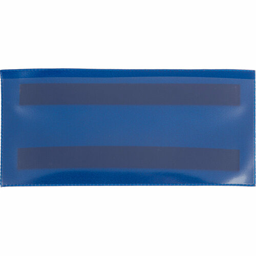 Карман для маркировки магнитный синий 150x67 мм горизонтальный (10 шт/уп)