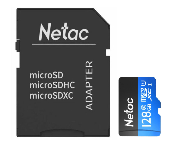 Карта памяти Netac MicroSD 128GB U1C10 80Mb/s+adp - фотография № 11